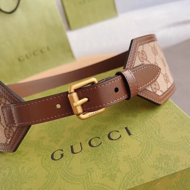 Gucci Belt with leather 625854 Brown