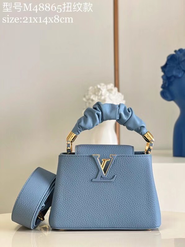 Louis Vuitton CAPUCINES MINI M58586 Dusk Blue
