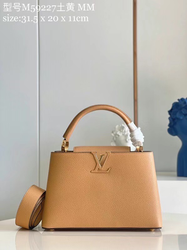 Louis vuitton CAPUCINES MM M59227 apricot