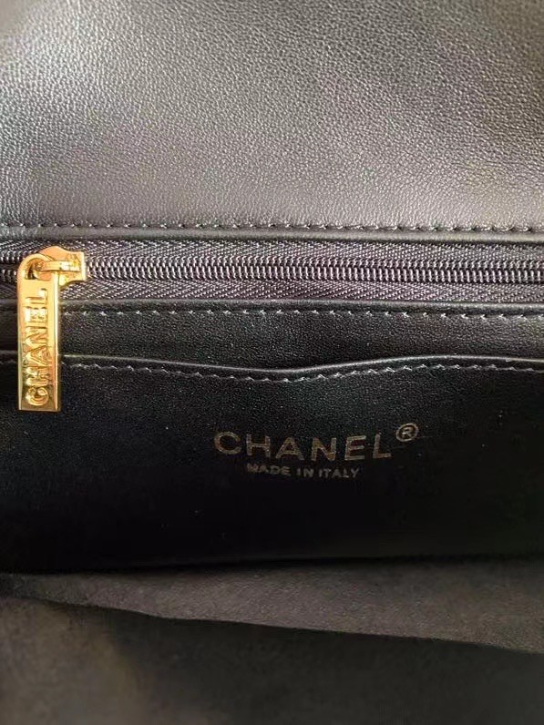 Chanel Classic Flap Shoulder Bag Original Sheepskin leather AS2326 black
