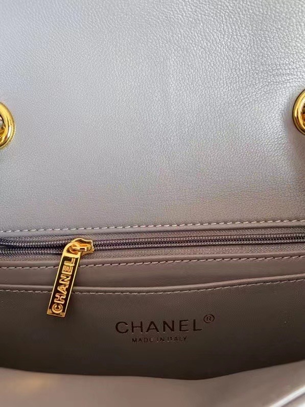 Chanel Classic Flap Shoulder Bag Original Sheepskin leather AS2326 blue