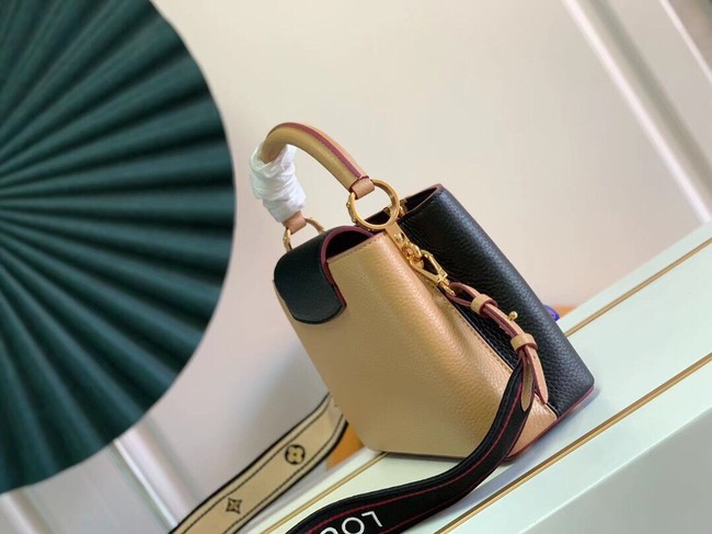 Louis Vuitton CAPUCINES BB M59266 Black&Arizona Beige