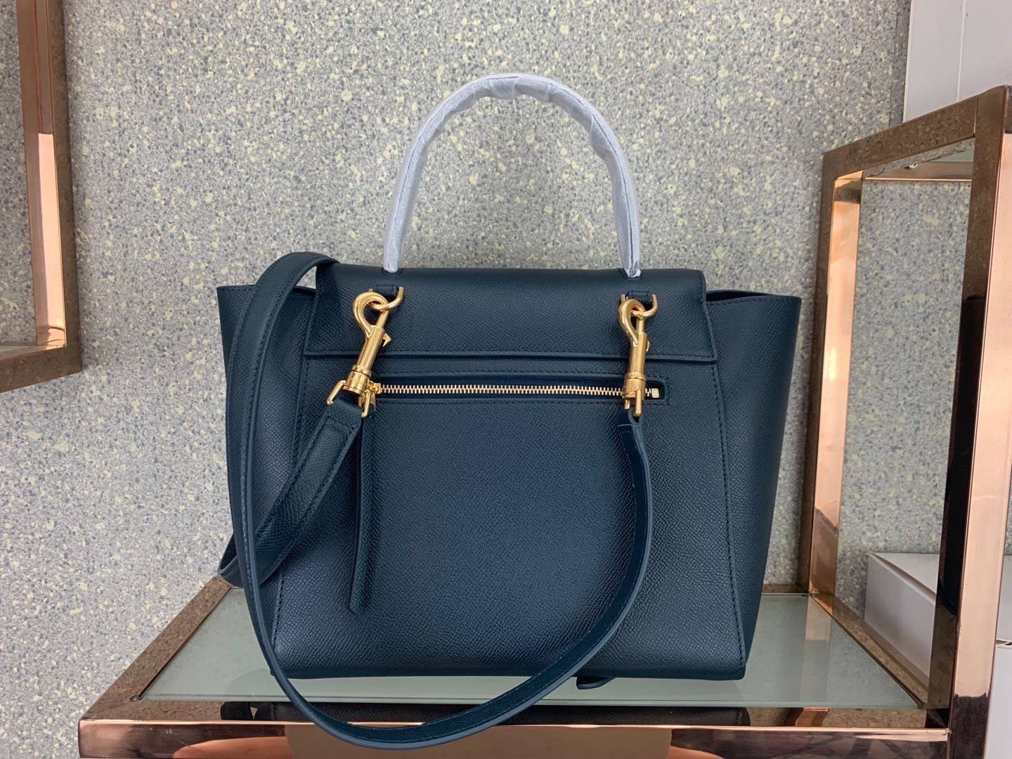 Celine Small Belt Bag Original Leather C9984 Dark Blue