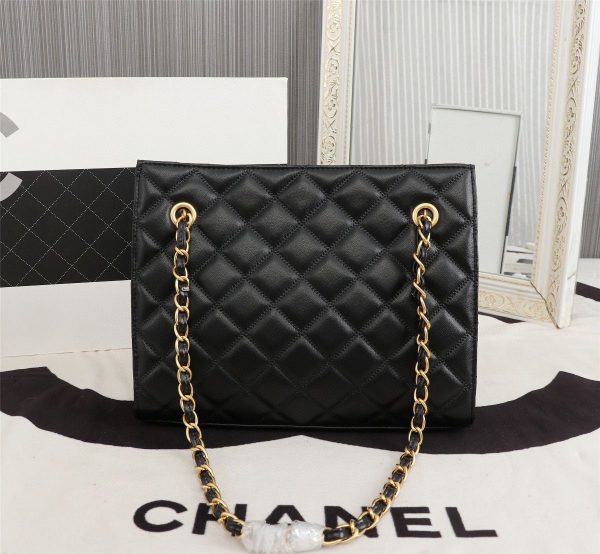 Chanel Original Original Leather Shopping Bag A05360 Black