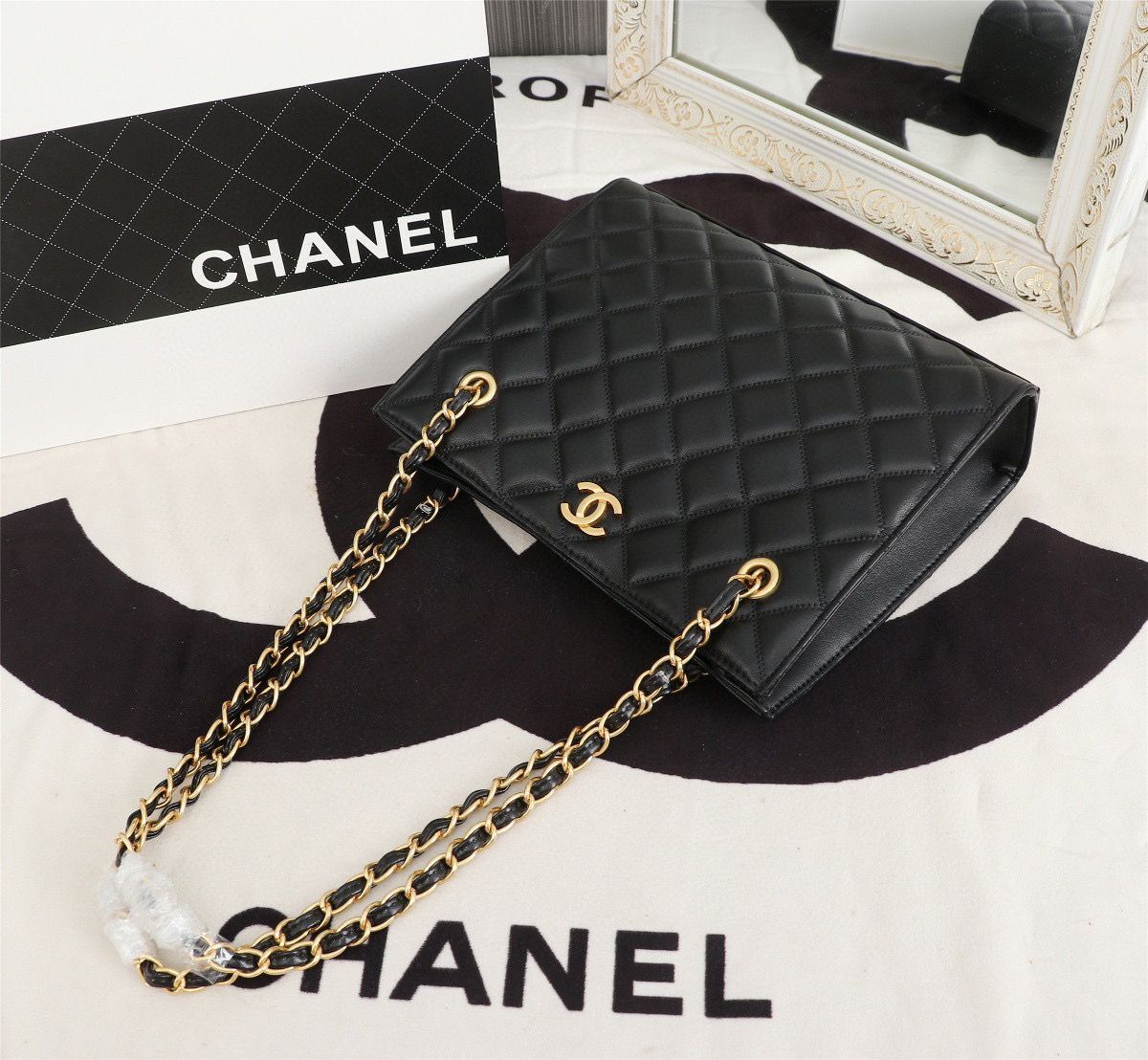 Chanel Original Original Leather Shopping Bag A05360 Black