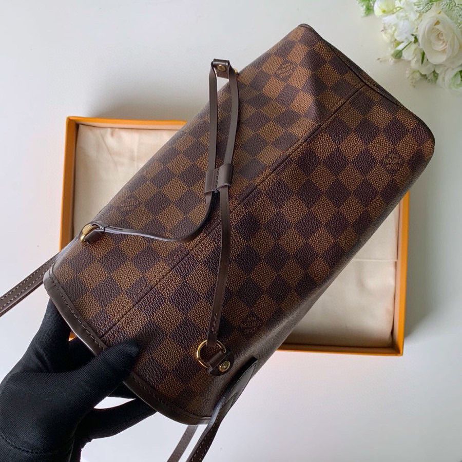 Louis Vuitton Damier Ebene Canvas Neverfull M41358 Red