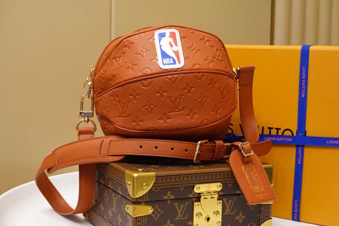 Louis Vuitton NBA Ball in Basket Shoulder Bag M57974 Brown