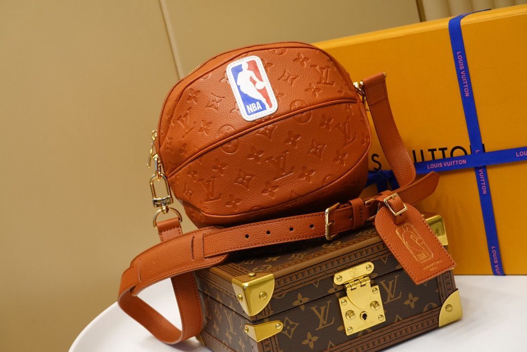 Louis Vuitton NBA Ball in Basket Shoulder Bag M57974 Brown