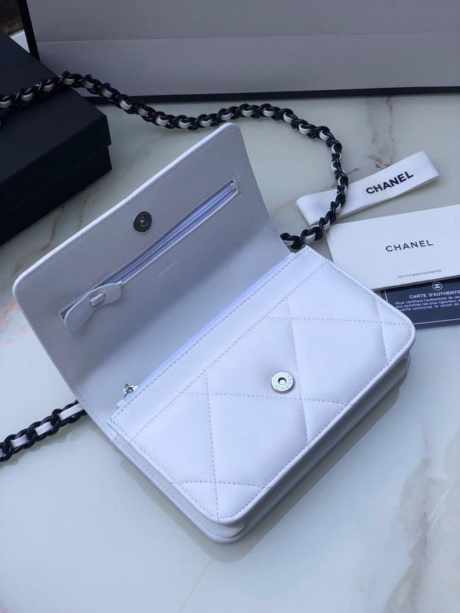 Chanel Flap Shoulder Bag mini Original leather AS0957 white