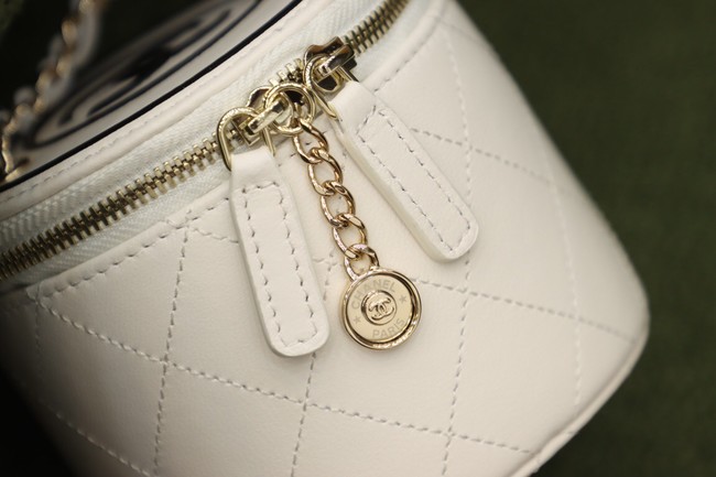 Chanel Original mini classic chain box handbag SS2021 white