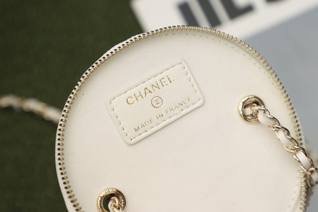 Chanel Original mini classic chain box handbag SS2021 white