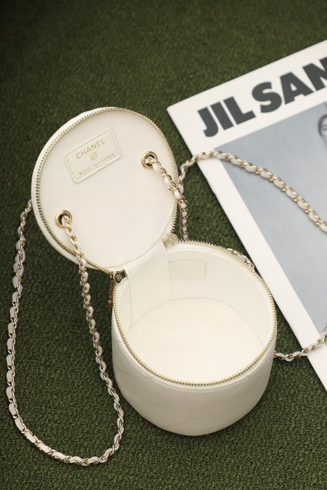 Chanel Original mini classic chain box handbag SS2021 white