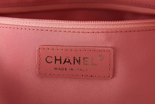 Chanel SHOPPING BAG Calfskin & Gold-Tone Meta AS3261 pink