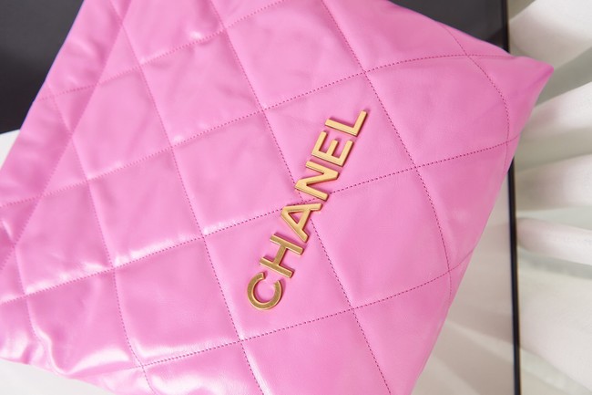 Chanel SHOPPING BAG Calfskin & Gold-Tone Meta AS3261 rose