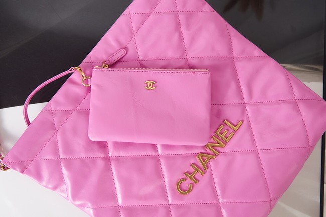 Chanel SHOPPING BAG Calfskin & Gold-Tone Meta AS3261 rose