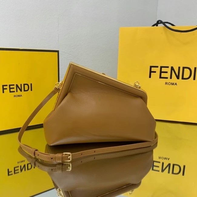 FENDI FIRST SMALL leather bag 8BP129A caramel