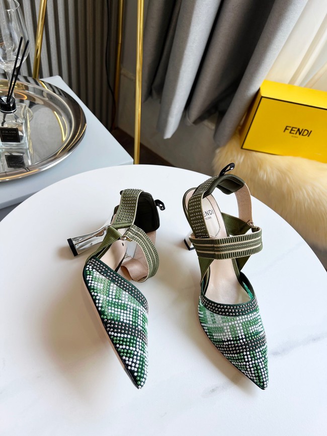 Fendi Shoes 91043-1  Heel height 8CM