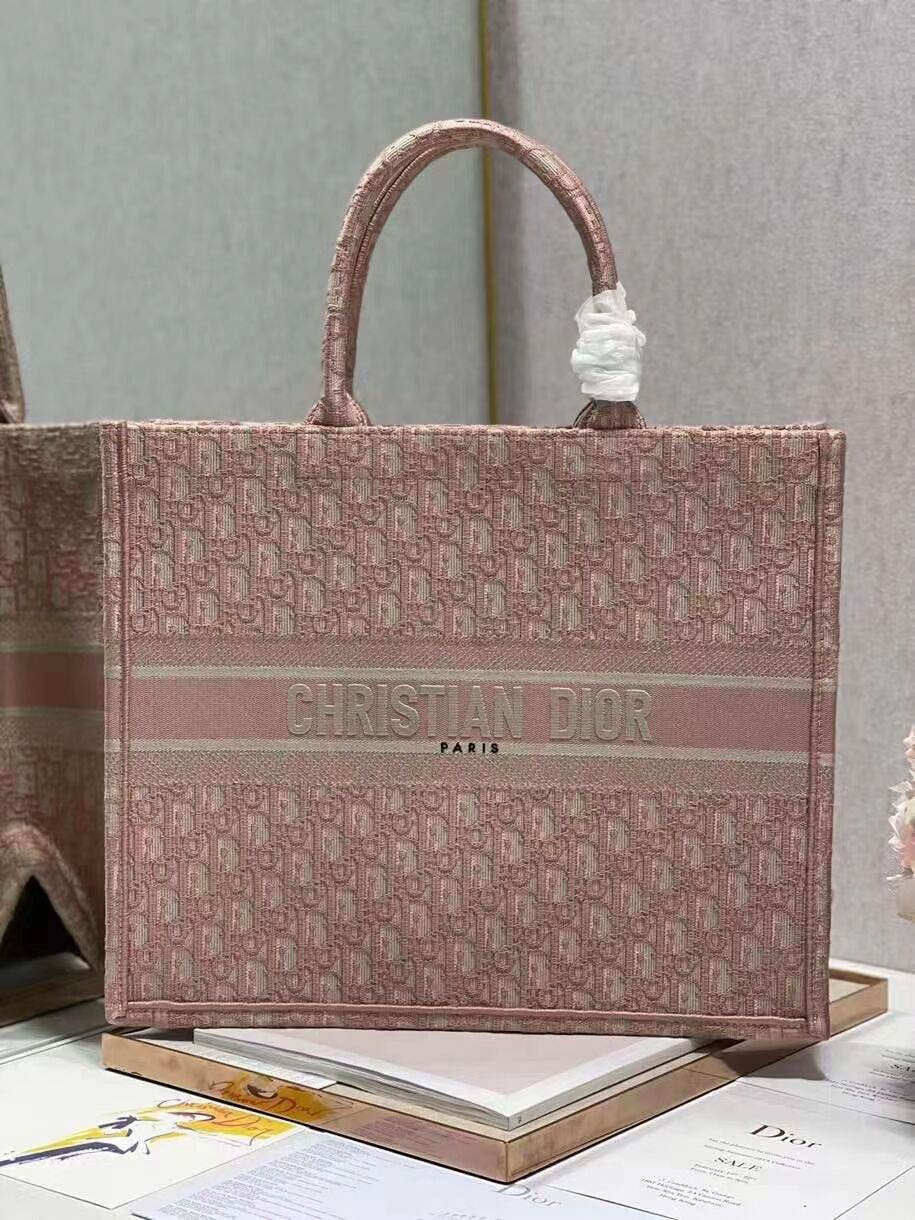 DIOR BOOK TOTE Embroidery C1286-3 pink