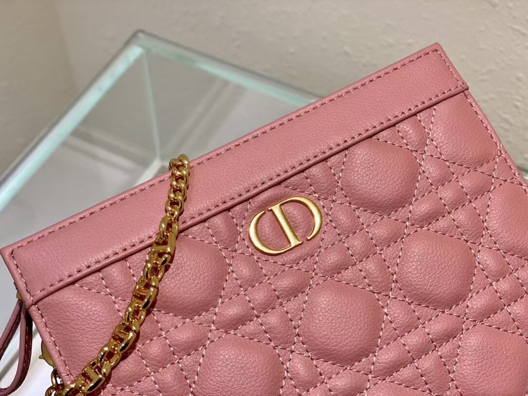 DIOR MINI BOBBY BAG Gradient Cannage Lambskin C4106 pink