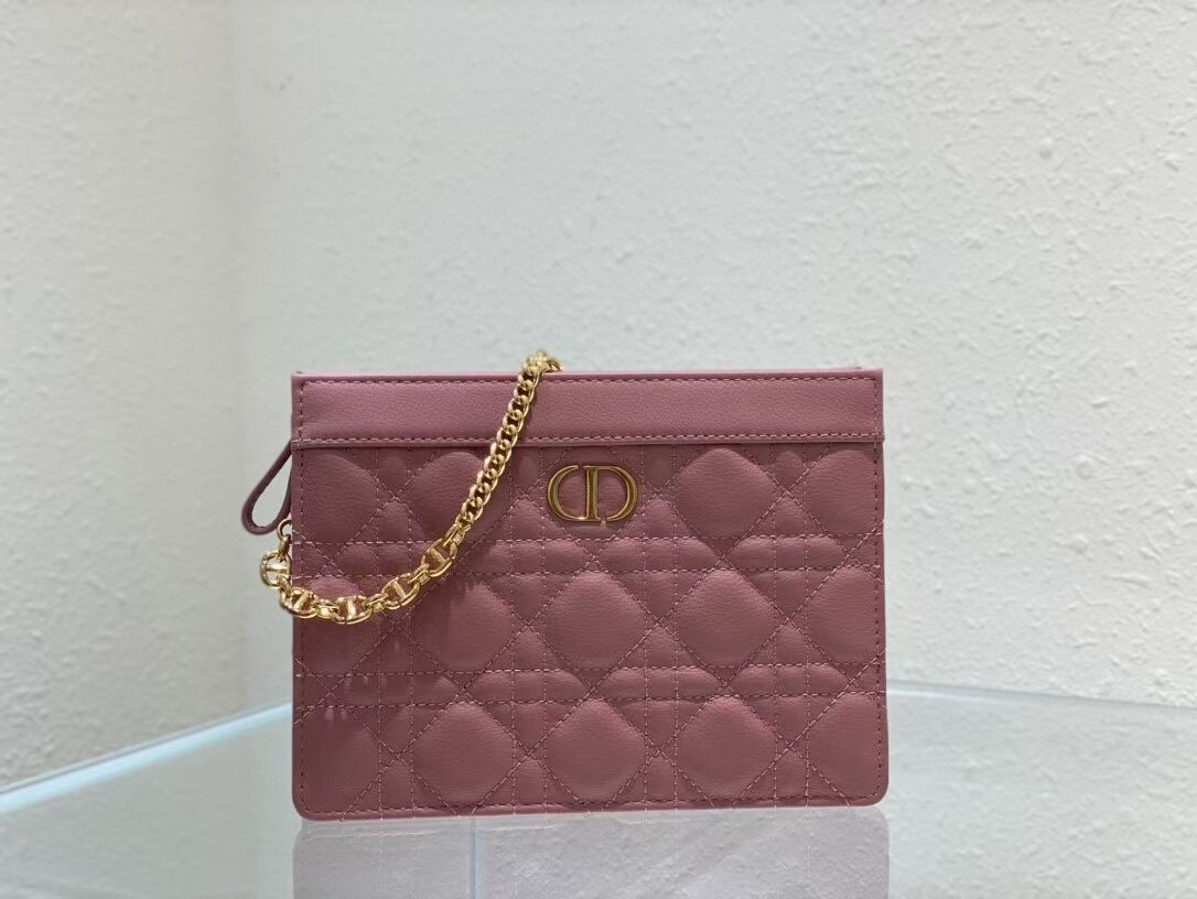 DIOR MINI BOBBY BAG Gradient Cannage Lambskin C4106 pink