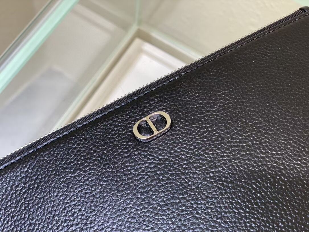 Dior small Lambskin Cluth Bag C6113 Black