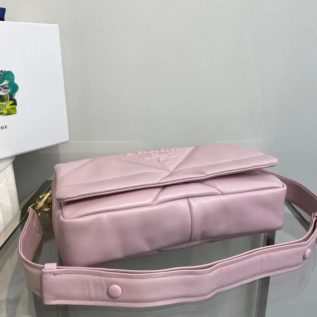 Prada Padded nappa leather shoulder bag 1BD306 pink