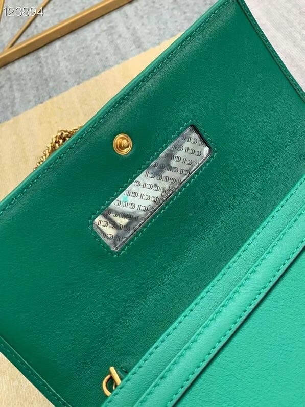 Gucci Diana chain wallet with bamboo 658243 green