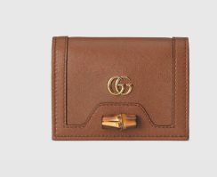 Gucci Diana card case wallet 658244 brown
