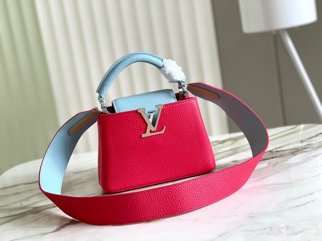 Louis Vuitton CAPUCINES MINI M59205 red&sky blue