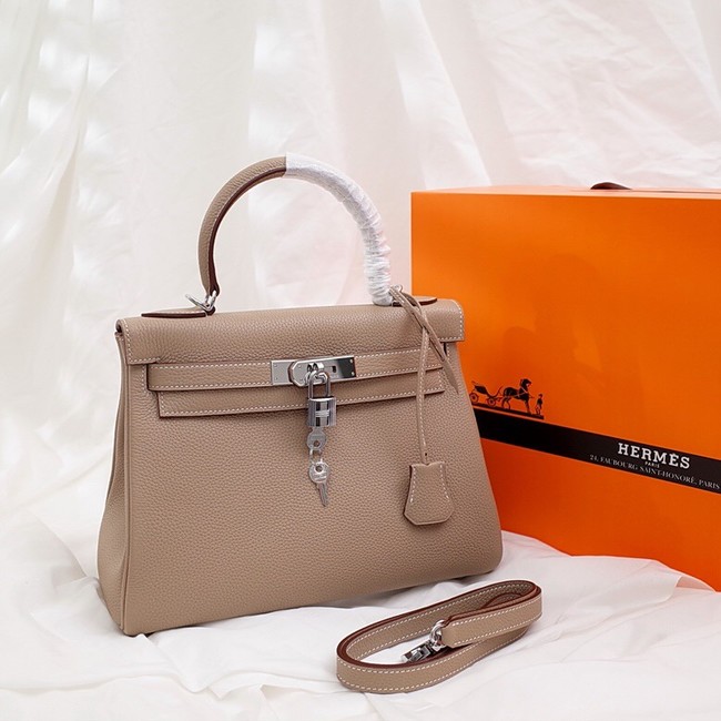 Hermes Kelly Shoulder Bag Original TOGO Leather KY3255 apricot