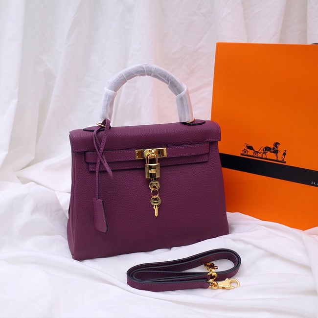 Hermes Kelly Shoulder Bag Original TOGO Leather KY3255 purple