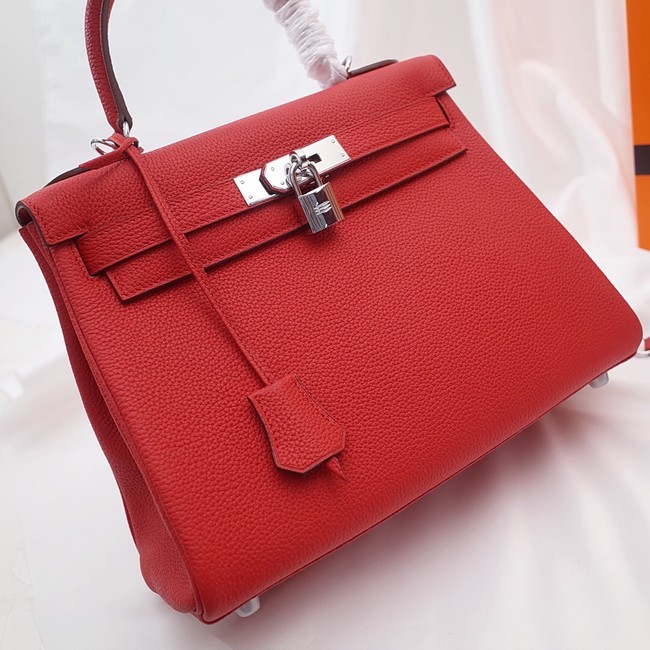 Hermes Kelly Shoulder Bag Original TOGO Leather KY3255 red