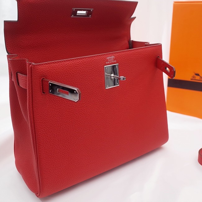 Hermes Kelly Shoulder Bag Original TOGO Leather KY3255 red