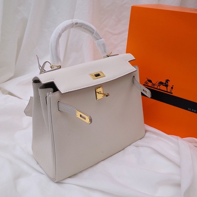 Hermes Kelly Shoulder Bag Original TOGO Leather KY3255 white