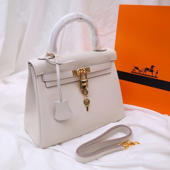 Hermes Kelly Shoulder Bag Original TOGO Leather KY3255 white