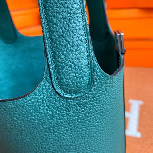 Hermes Picotin Lock Bags Original togo Leather PL3388 blackish green