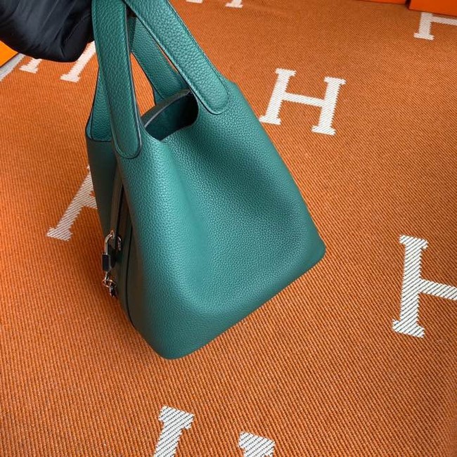 Hermes Picotin Lock Bags Original togo Leather PL3388 blackish green