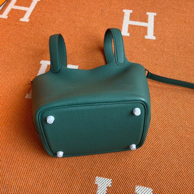 Hermes Picotin Lock Bags Original togo Leather PL3388 blackish green