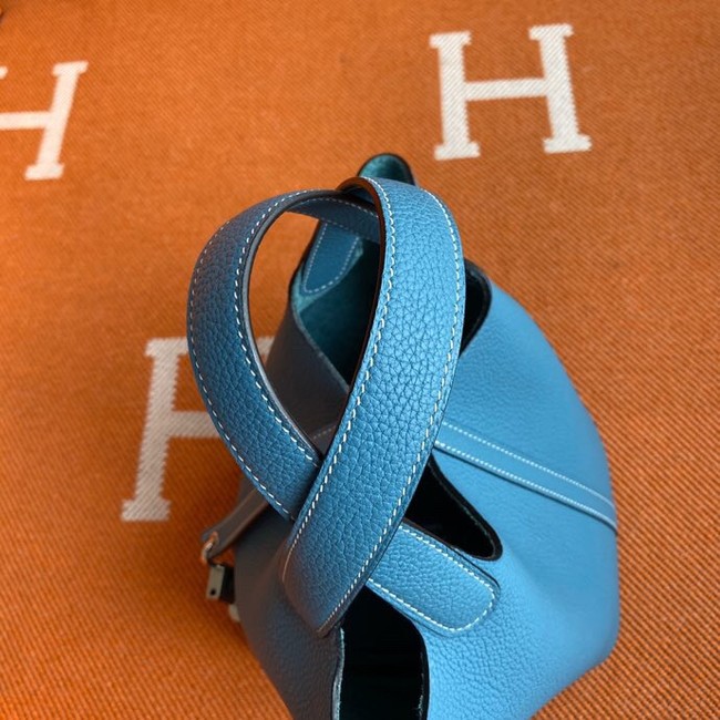 Hermes Picotin Lock Bags Original togo Leather PL3388 blue