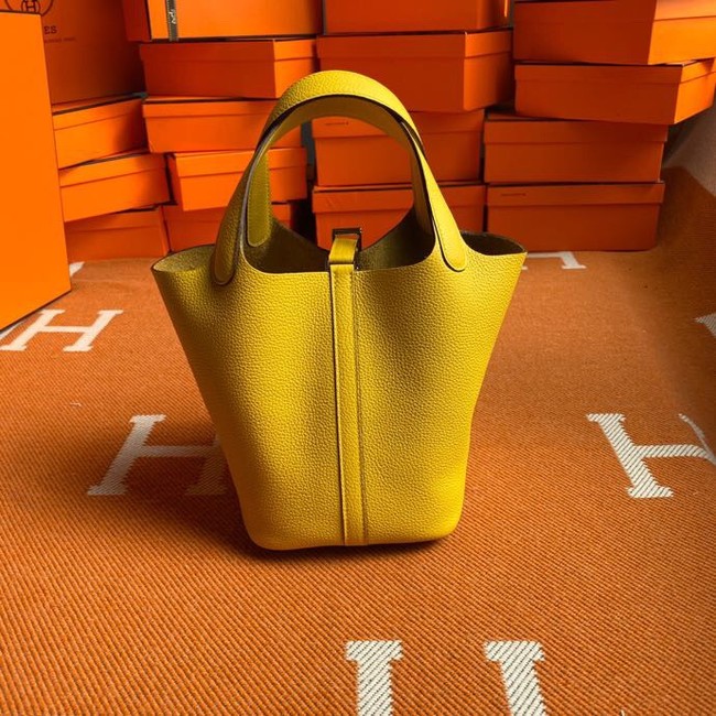 Hermes Picotin Lock Bags Original togo Leather PL3388 lemon