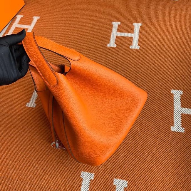 Hermes Picotin Lock Bags Original togo Leather PL3388 orange