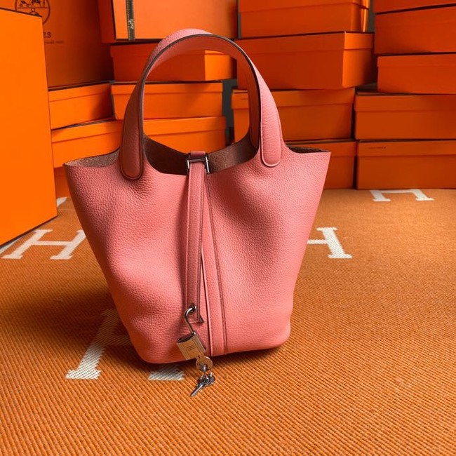 Hermes Picotin Lock Bags Original togo Leather PL3388 pink