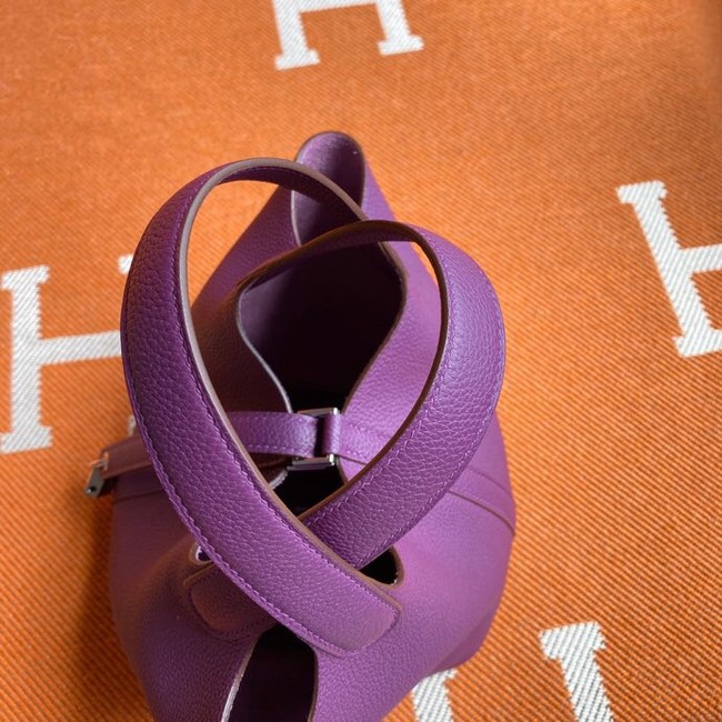 Hermes Picotin Lock Bags Original togo Leather PL3388 purple