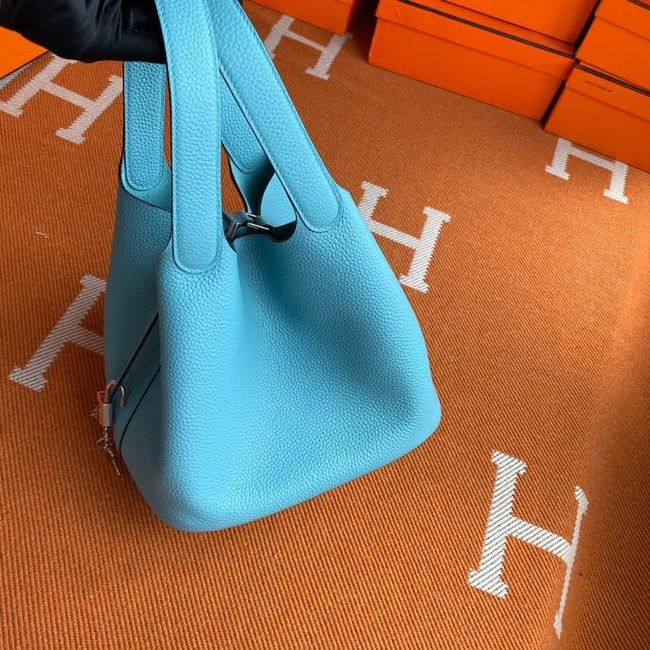 Hermes Picotin Lock Bags Original togo Leather PL3388 sky blue