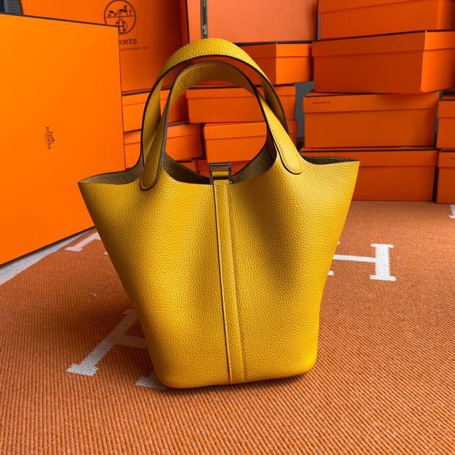 Hermes Picotin Lock Bags Original togo Leather PL3388 yellow