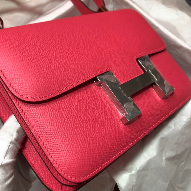 Hermes Original Espom Leather Constance Bag 5333 Lipstick Pink