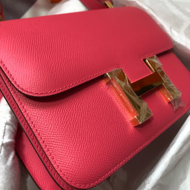 Hermes Original Espom Leather Constance Bag 5333 Lipstick Pink