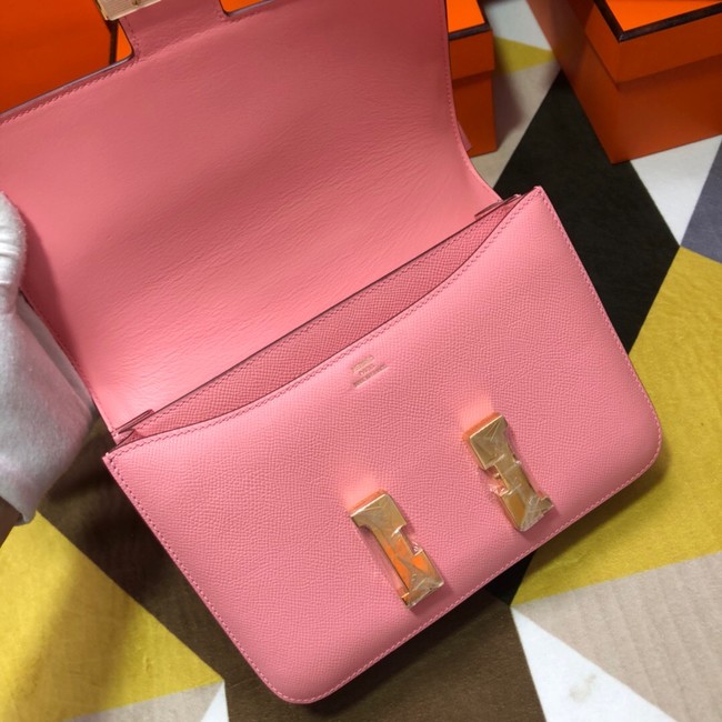 Hermes Original Espom Leather Constance Bag 5333 Pink