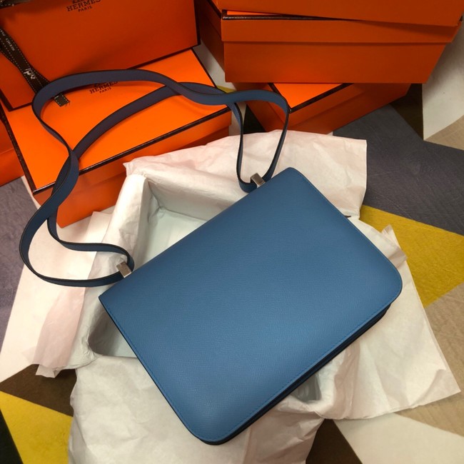 Hermes Original Espom Leather Constance Bag 5333 blue