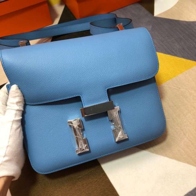 Hermes Original Espom Leather Constance Bag 5333 blue